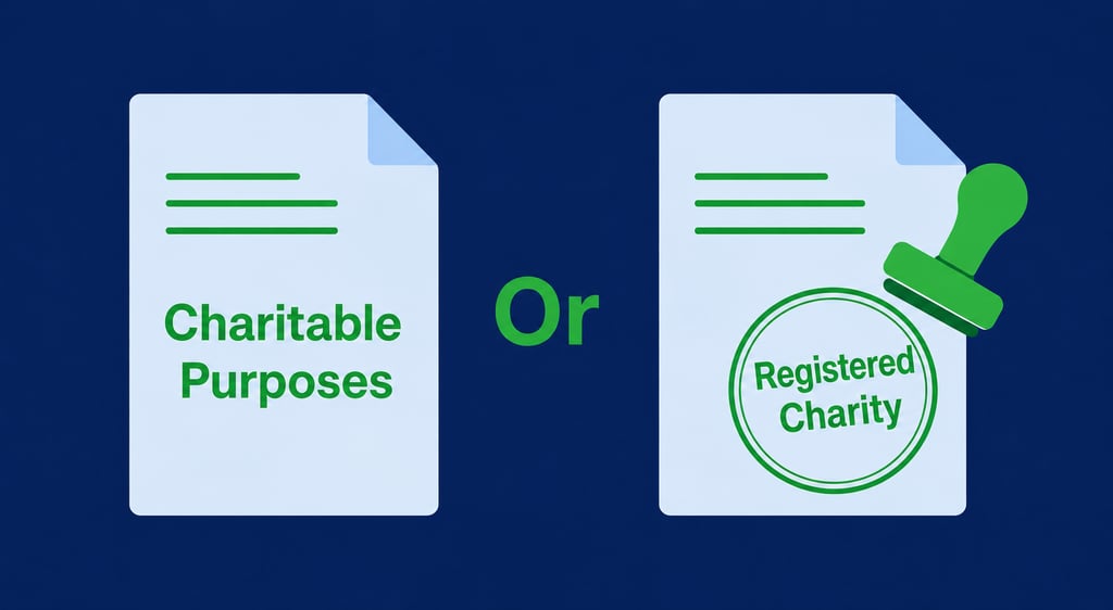 Charitable purposes and charity registration: understanding the difference