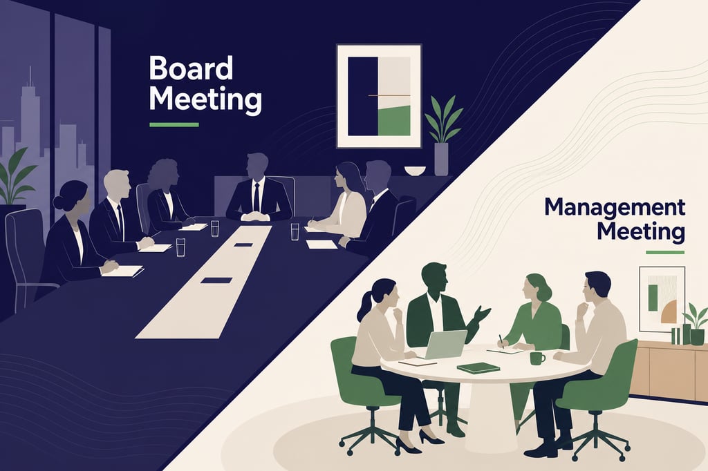 What is the difference between governance and management in a not-for-profit organisation?