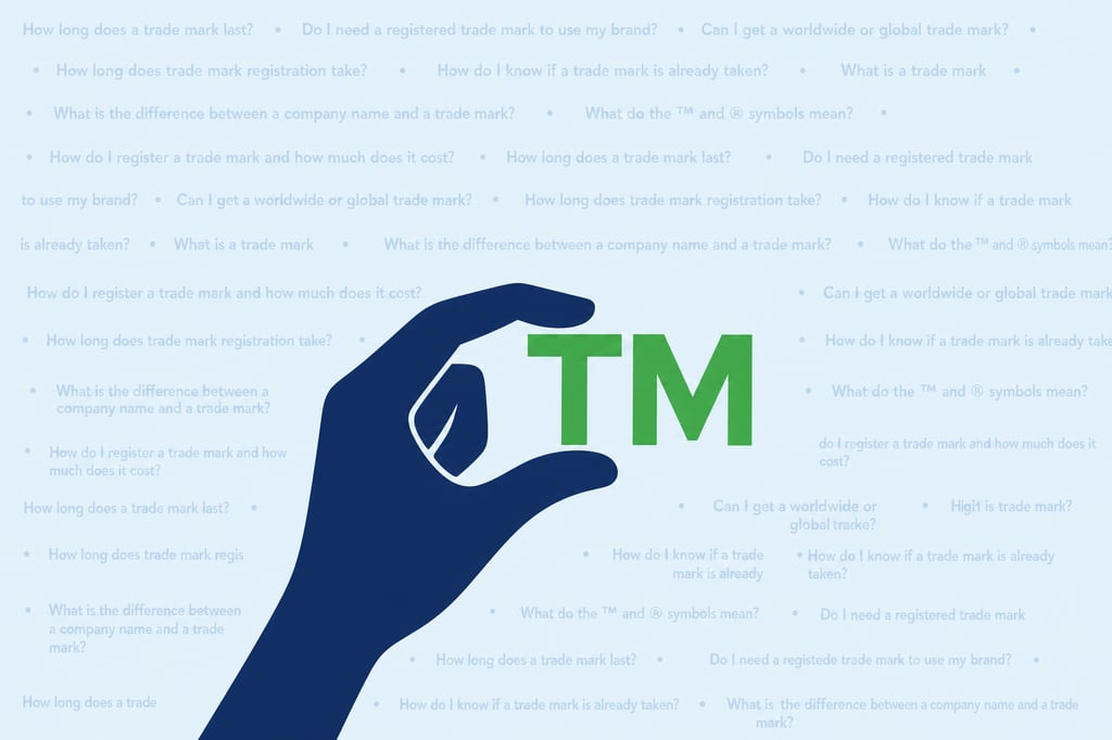 The most common trade mark questions, answered