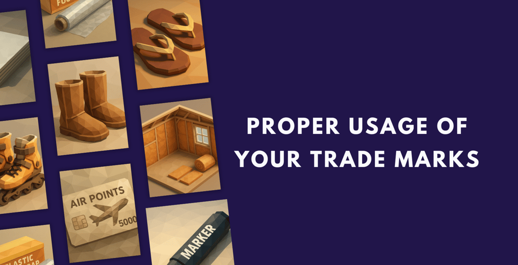 Proper Usage of your Important Trade Marks
